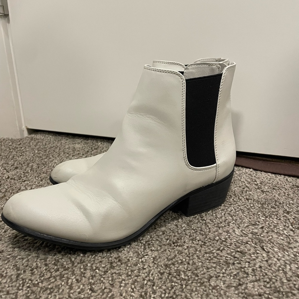 White Ankle Boots
